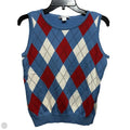 100% Cotton Argyle Sweater Vest By Pendleton In Blue, Size: L