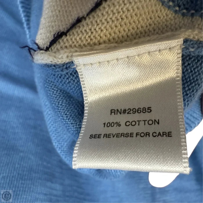 100% Cotton Argyle Sweater Vest By Pendleton In Blue, Size: L