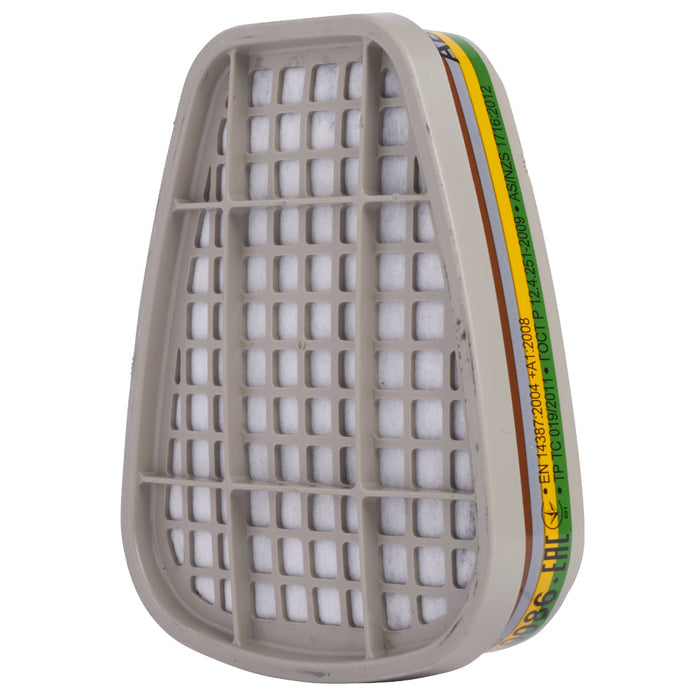 3M™ Secure Click™ HF800 Series ABEK1 Vapour, Acid Gas, Ammonia Filter - 2 Pack