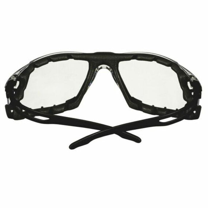 3M™ SecureFit™ SF501BLK-FM Scotchguard Anti-Fog, Anti-Scratch, Clear Lens Safety Goggles & Foam