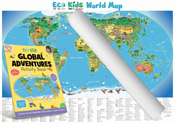 Activity Book + Map (Rolled)