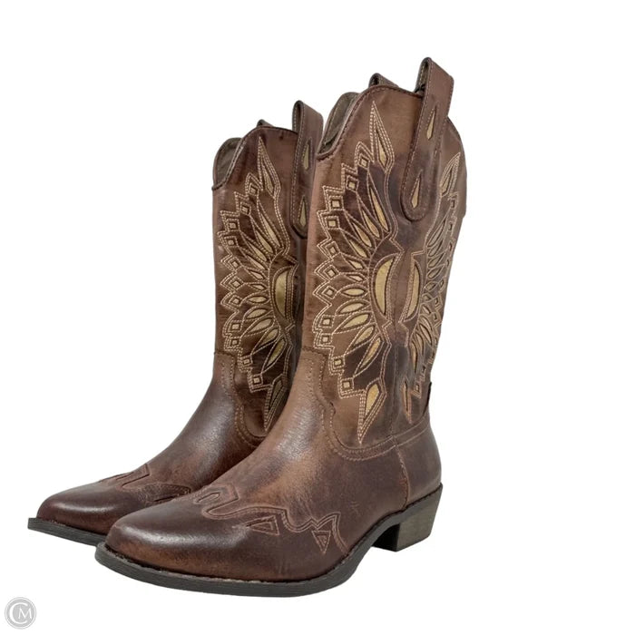 Bandera Western Boots By Coconuts In Brown, Size: 7.5