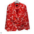 Blazer By Talbots In Cream & Orange, Size: 16