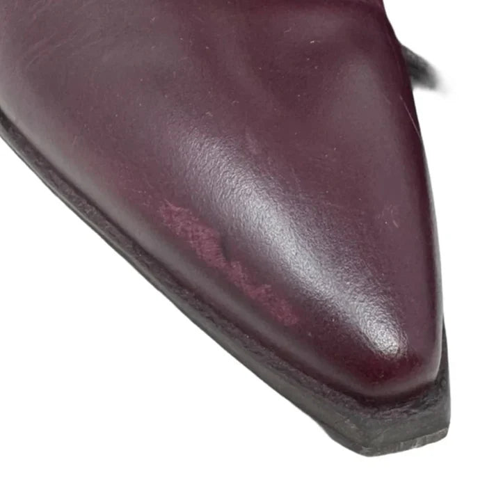 Boots Ankle Heels By Vince Camuto In Maroon, Size: 8