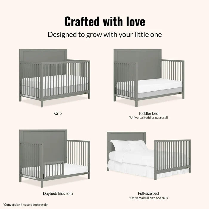 Celeste Convertible Crib | Grey