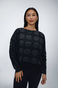 Circles Mini Luxury Boxy Tee - Black