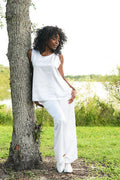 Cotton Flood Pants - White