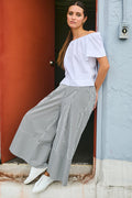 Cotton Gaucho Pants - Bold Stripe