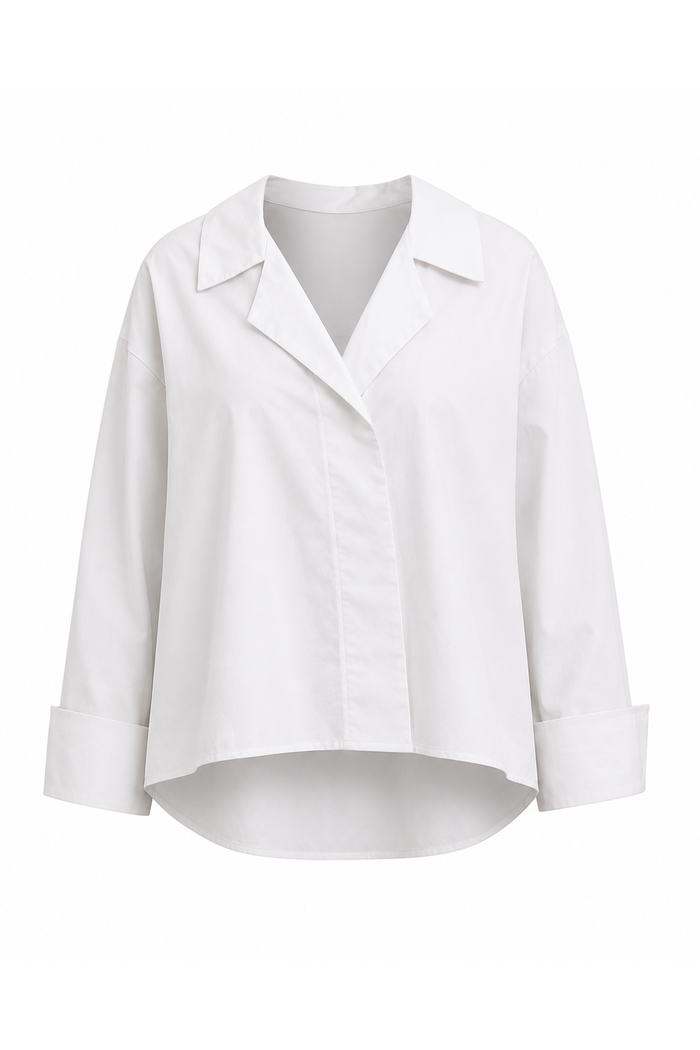 Cotton Mini Man Shirt - White
