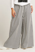 Cotton Palazzo Pants - Bold Stripe