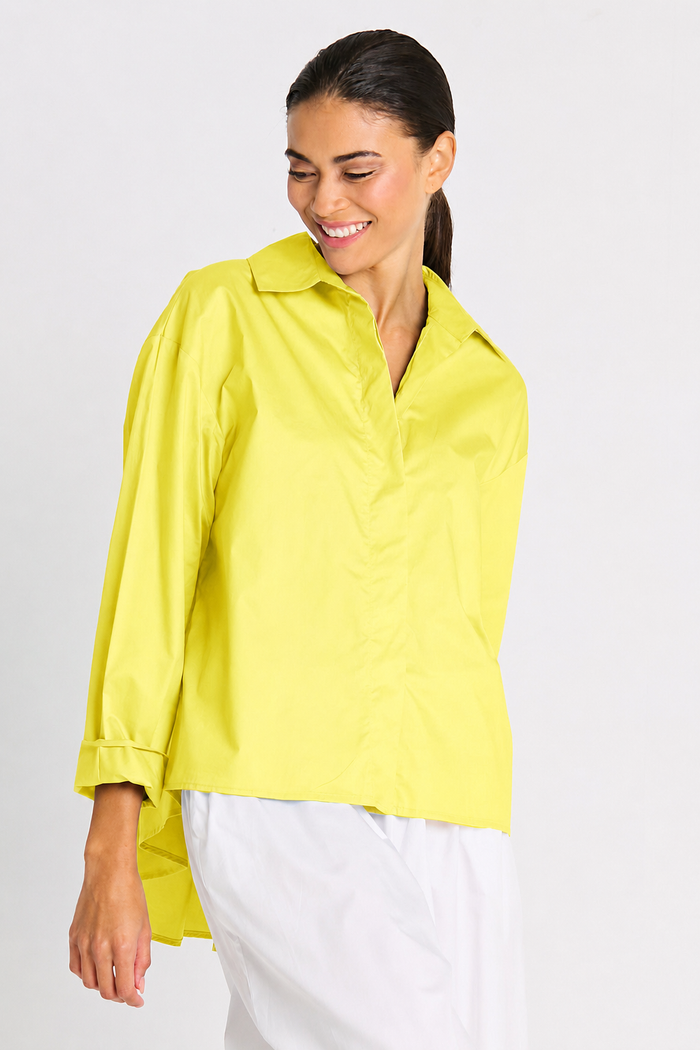 Cotton Swing Back Shirt - Citron