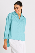 Cotton Swing Back Shirt - Haze