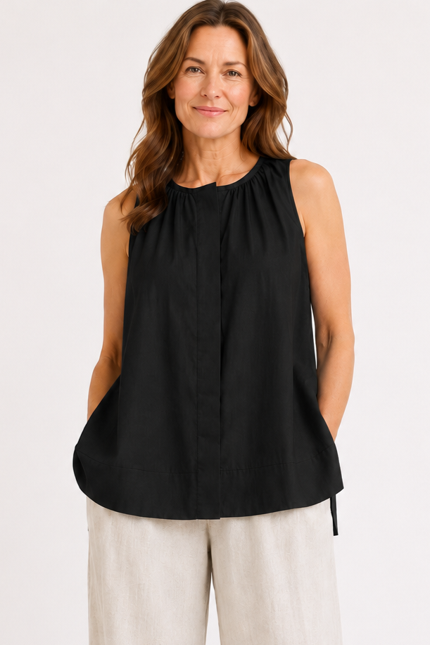 Cotton Swing Tank - Black