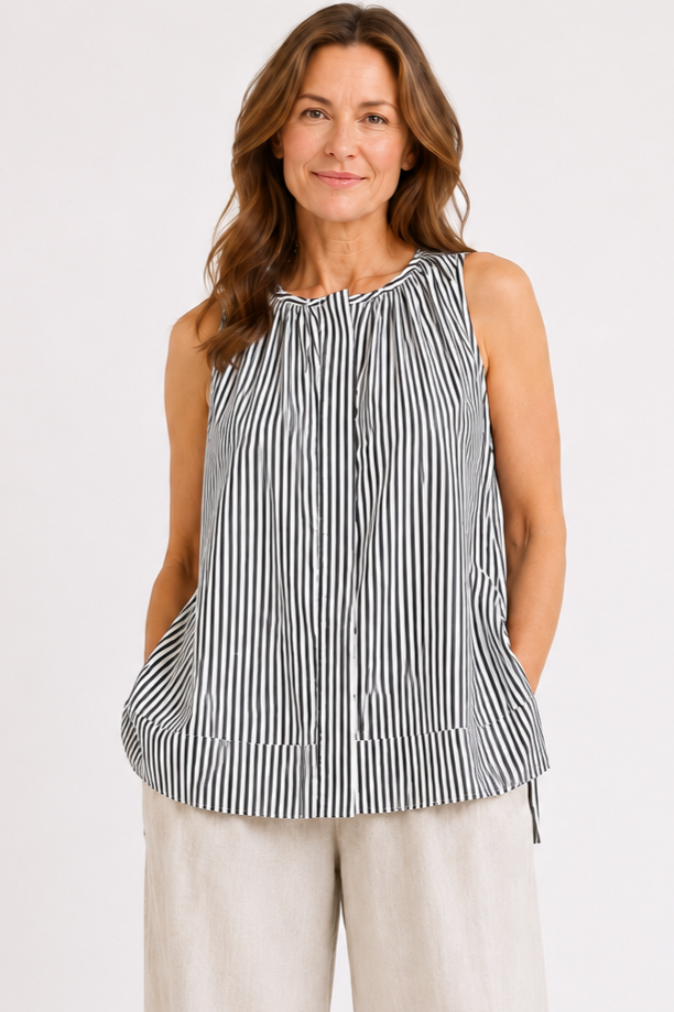 Cotton Swing Tank - Bold Stripe