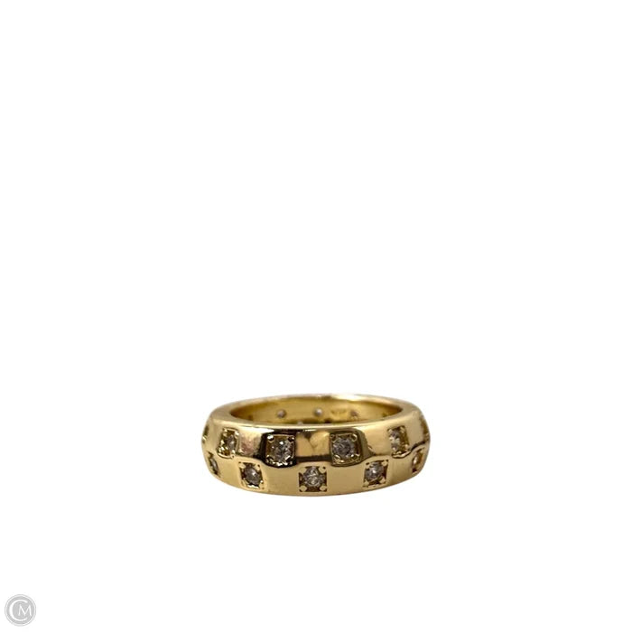 CZ Checkerboard Band Ring, Size: 7