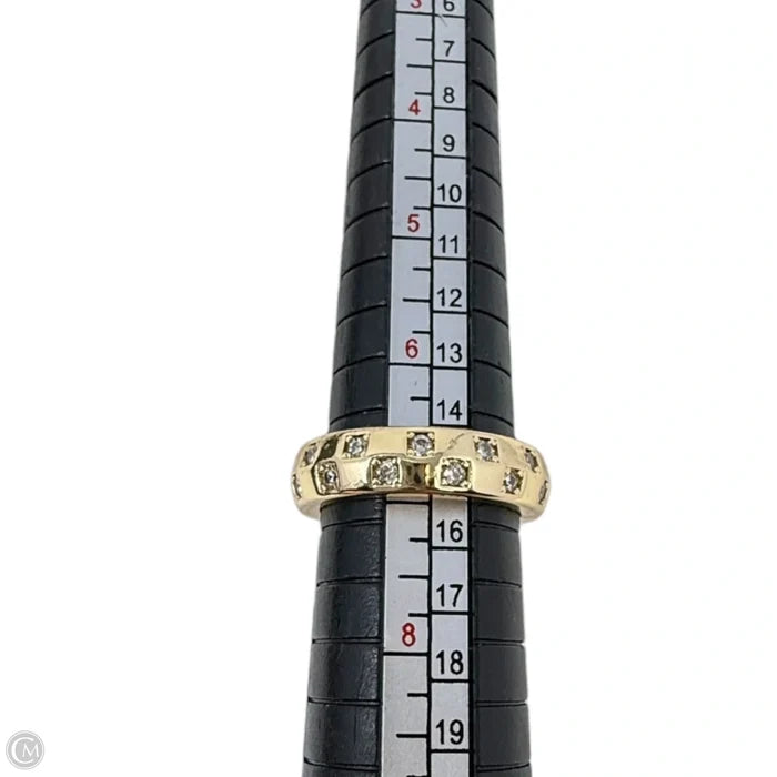 CZ Checkerboard Band Ring, Size: 7
