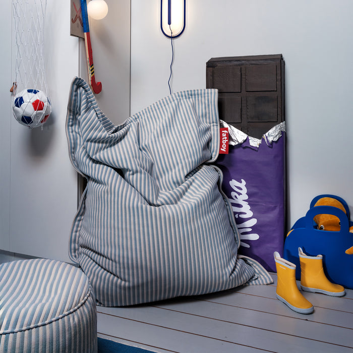 Fatboy - Sitzsack Original Slim Teddy | Blizzard Blue Creme