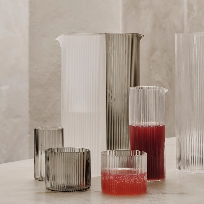 Ferm Living - Ripple Milchkaraffe | clear