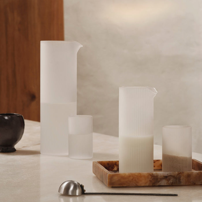 Ferm Living - Ripple Milchkaraffe | frosted