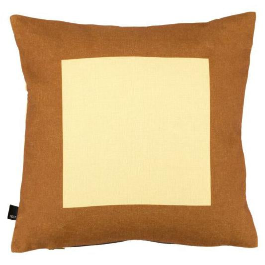 FÉST - Square Kissen | gelb/braun