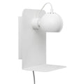 Frandsen - Ball Wandleuchte USB mit Ablage | weiß matt