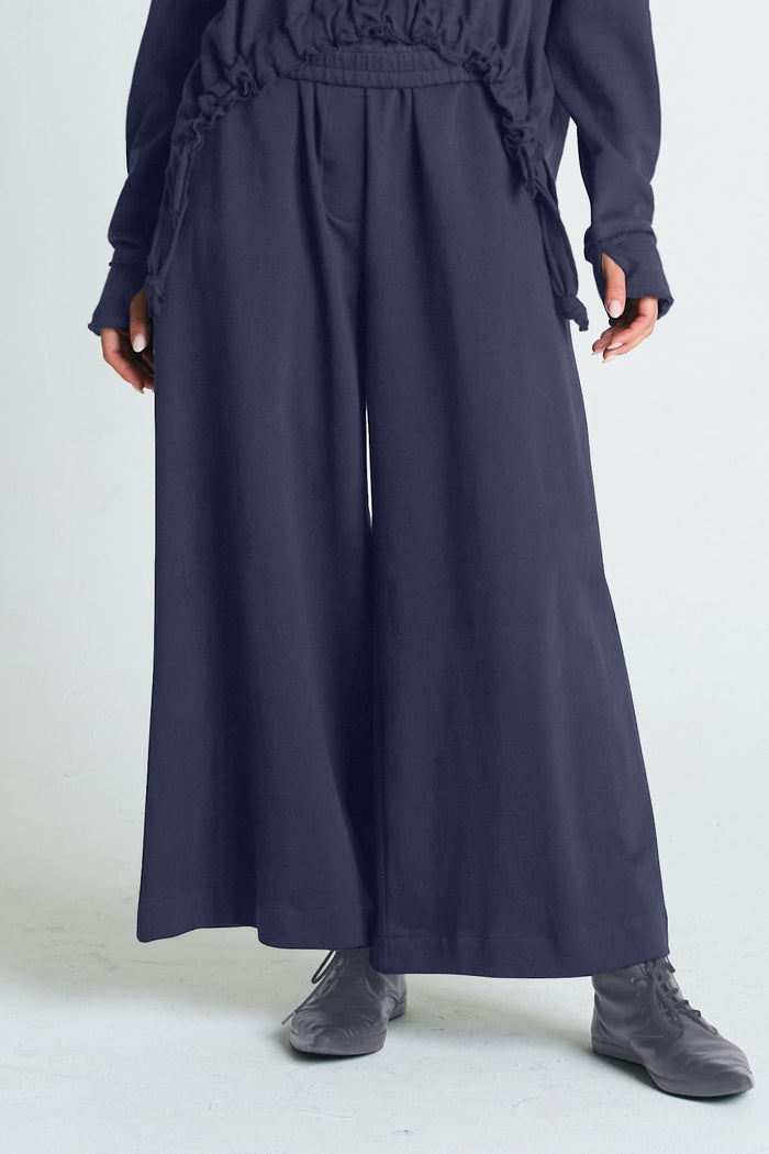 French Terry Flooded Pants - Midnight