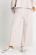 French Terry Flooded Pants - Putty