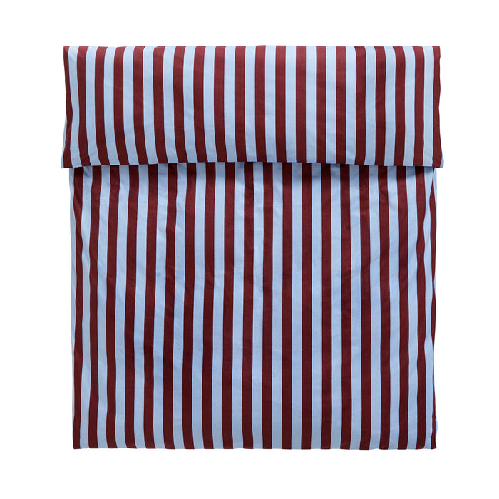 HAY - Été Bettbezug | 135 x 200 cm / bordeaux/sky blue, 150 x 210 cm / bordeaux/sky blue, 155 x 220 cm / bordeaux/sky blue, 160 x 210 cm / bordeaux/sky blue, 200 x 200 cm / bordeaux/sky blue