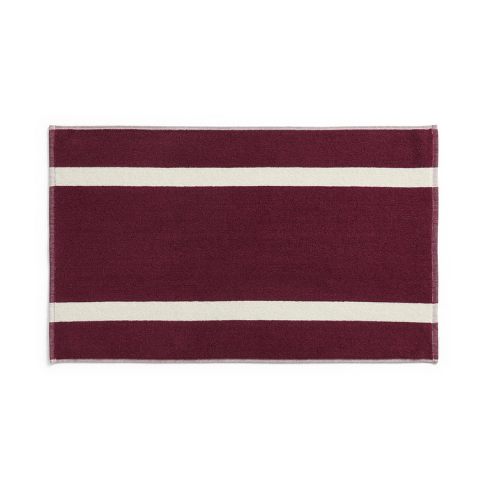 HAY - Stripe Badematte | burgundy