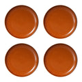 HKliving - Chef Ceramics Teller (4er-Set) | Ø 20 cm / burned orange