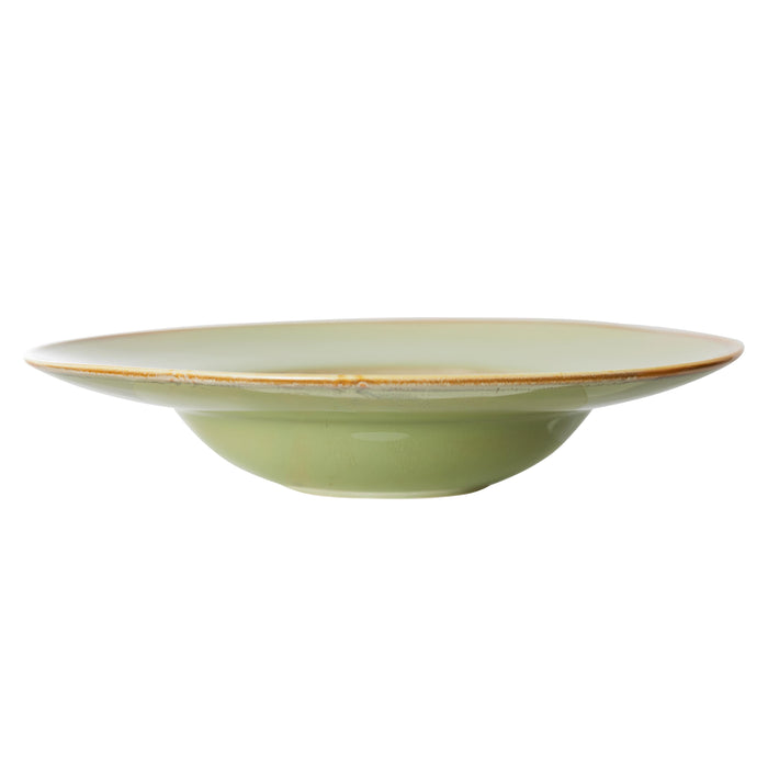 HKliving - Chef Ceramics Pasta Teller (2er-Set) | moss grün