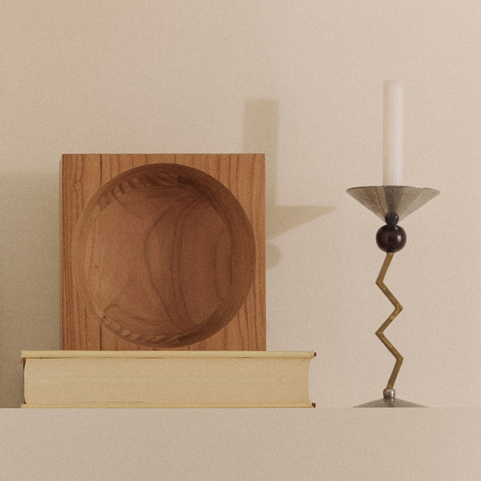 HKliving - Teak cube Schale