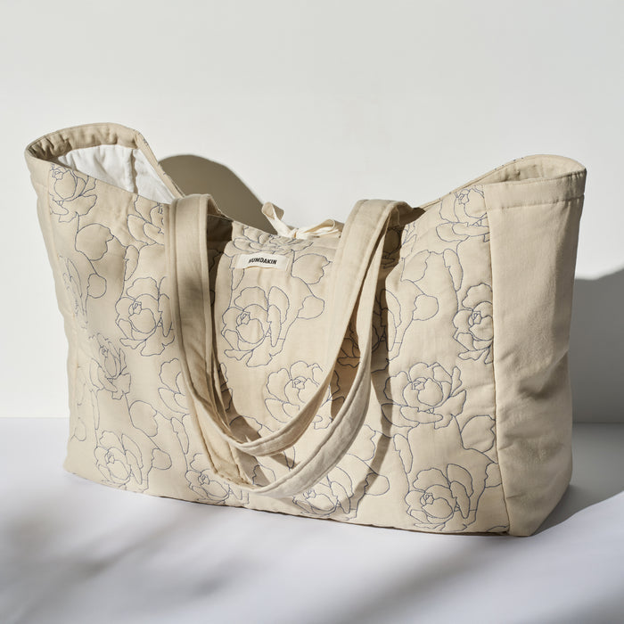 Humdakin - Maxi Tragetasche | light stone/peony quilt