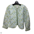 Jacket Quilted By Crown And Ivy In Blue & Green, Size: L