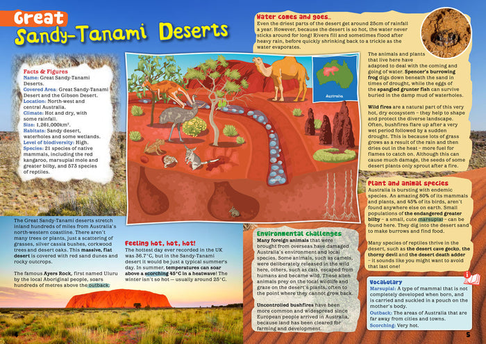 Kid's Nature Magazines - Issue 20 - Australia, Great Sandy-Tanami Deserts