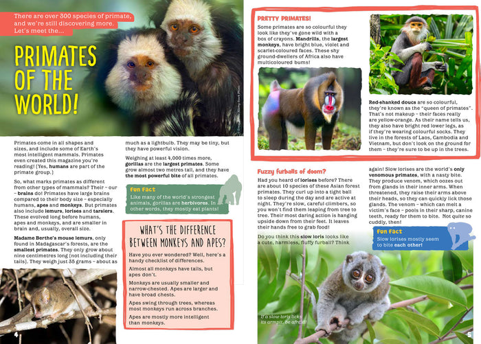 Kid's Nature Magazines – Issue 75 – Primates of the World