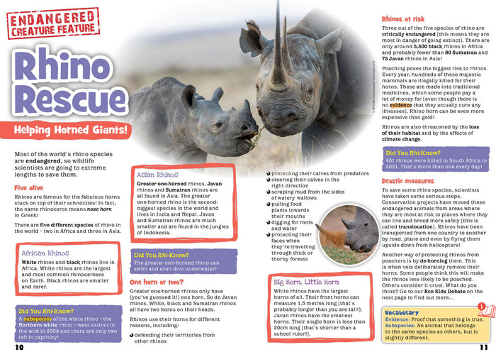 Kid's Nature Magazines – Issue 91 – Animals with Horns!