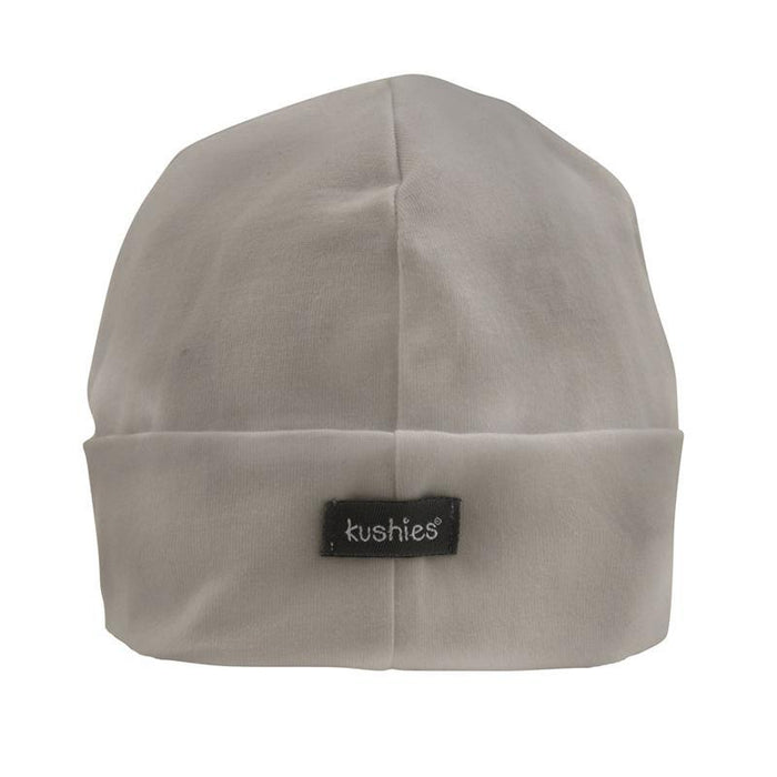 Kushies 2 Baby Caps | Grey + White