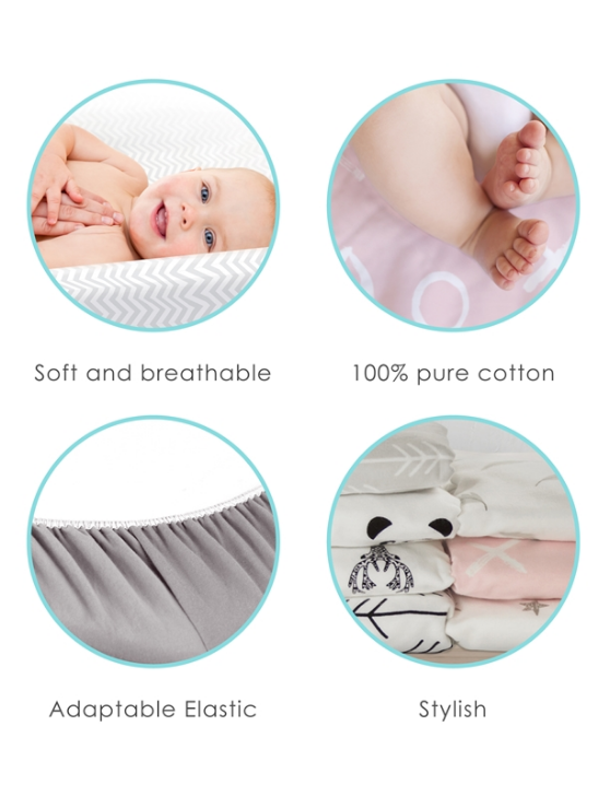 Kushies Changing Pad Cover | Pink XO<3