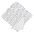 Kushies Hooded Bath Towel & Washcloth Set | Grey Ornament