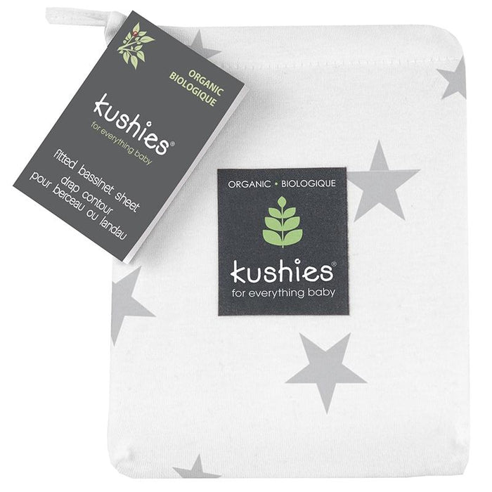 Kushies Organic Jersey Bassinet Sheet | Stars