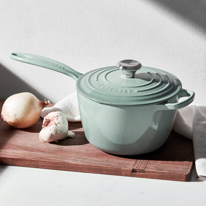 Le Creuset Signature Cast Iron 1.75-quart Sea Salt Saucepan