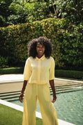 Linen Easy Top - Banana