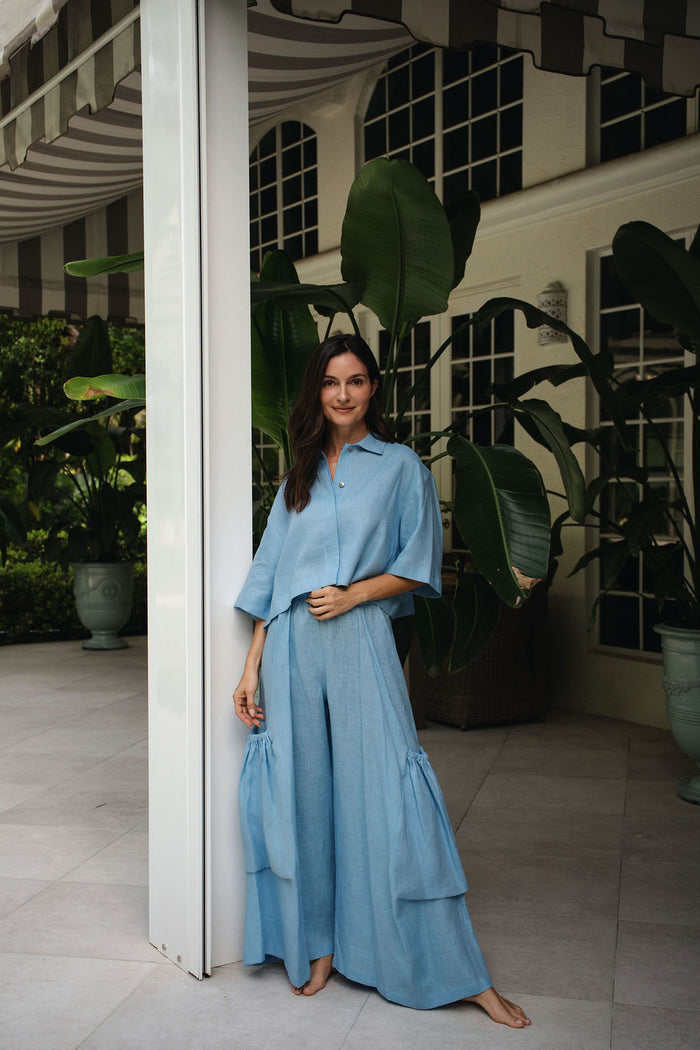 Linen Easy Top - Chambray