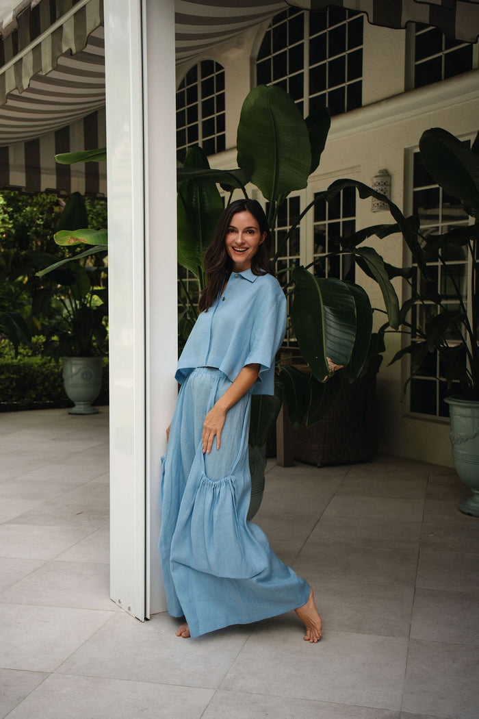 Linen Easy Top - Chambray