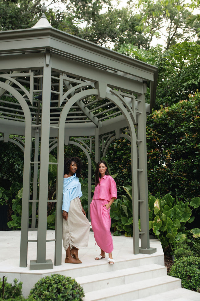 Linen Easy Top - Fuchsia