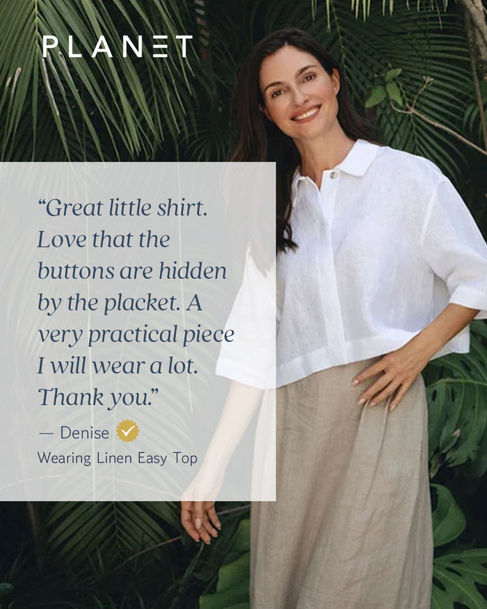 Linen Easy Top - Fuchsia