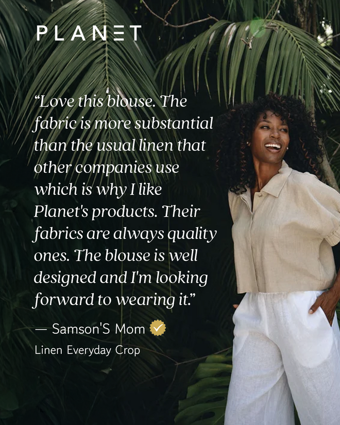 Linen Everyday Crop - Fuchsia