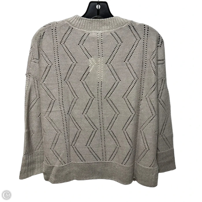 Linen Sweater By Kinross In Flax, Size: S