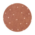 Lorena Canals - Round Dot Teppich | chestnut/rose